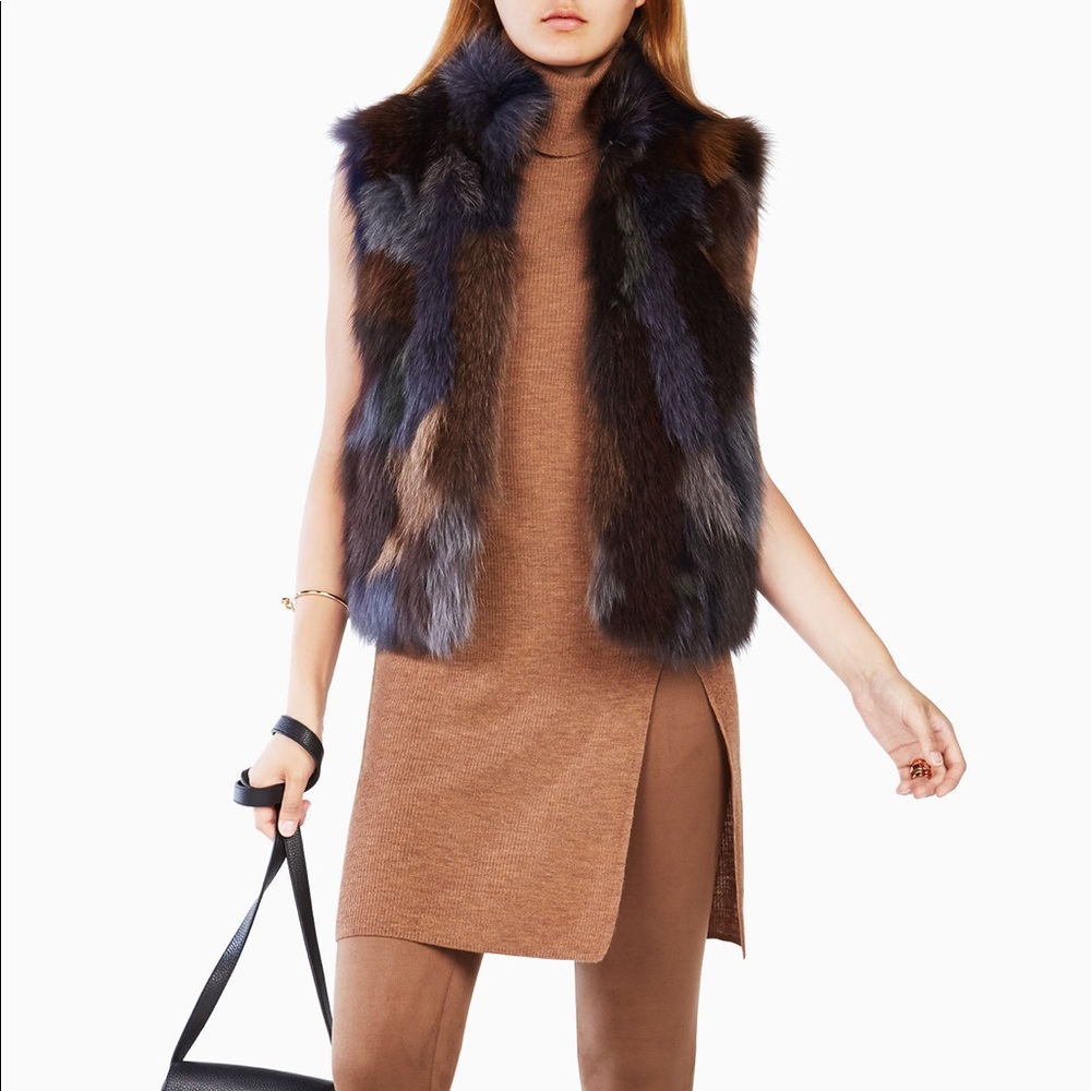 BCBGMAXAZRIA FUR VEST